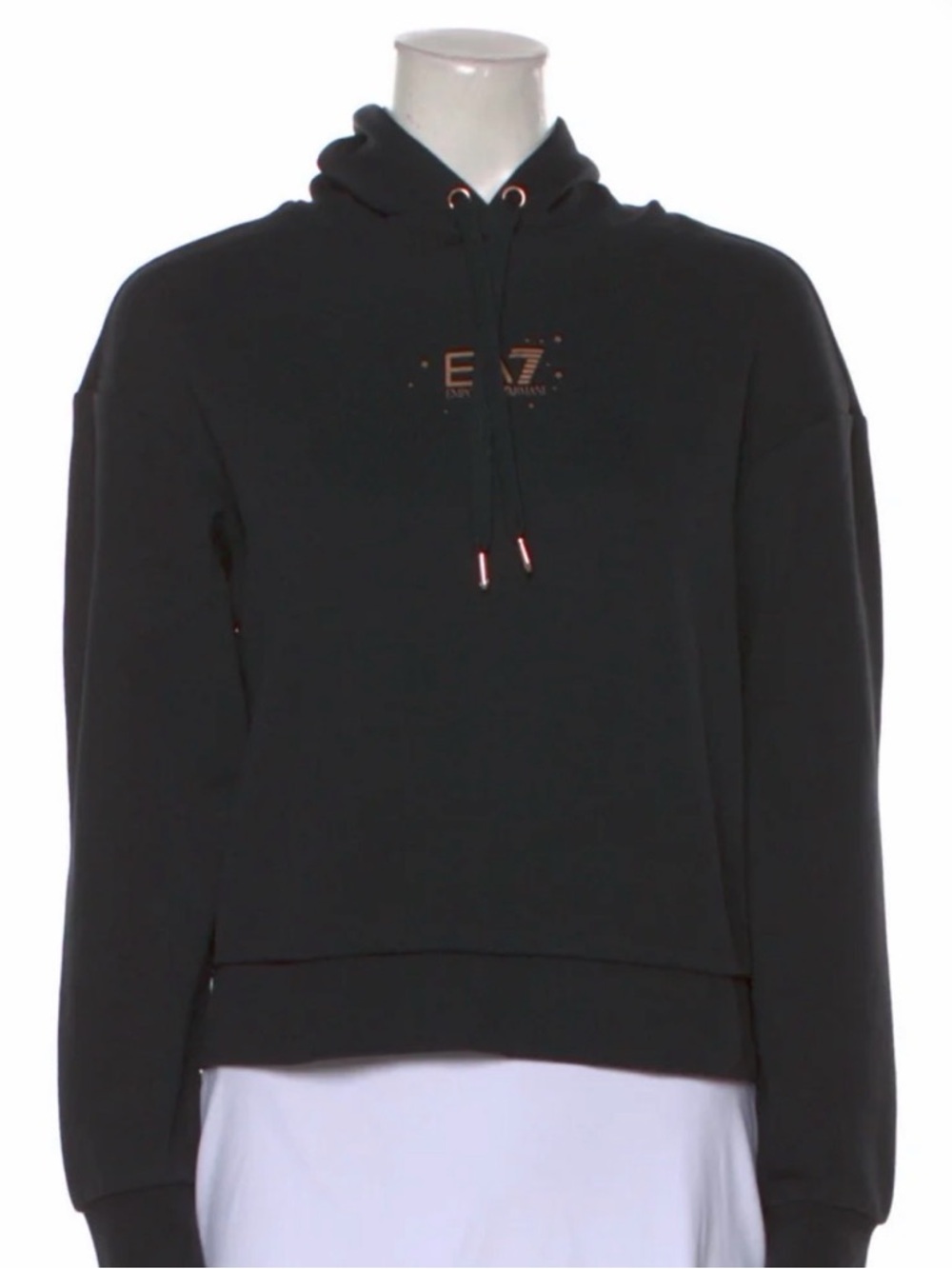 Black Emporio Armani Pullover Hoodie